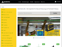 Tablet Screenshot of geometra.ch